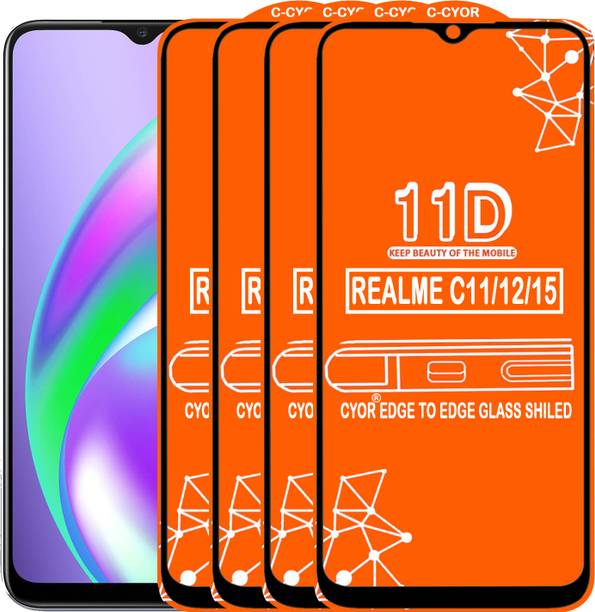 CYOR Edge To Edge Tempered Glass for REALME C15