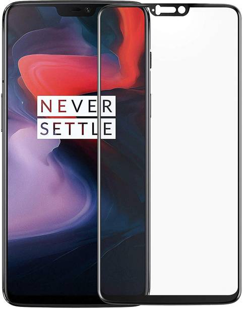 NaturalBuy Edge To Edge Tempered Glass for OnePlus 6T-Anti-Fingerprint, Waterproof, Oil-resistant, Bubble-Free, Anti-Static with Full Screen Coverage & Easy Installation(Edge to Edge Coverage) (with Easy Installation Kit)