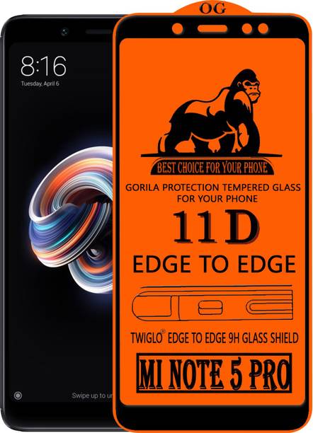 TWIGLO Edge To Edge Tempered Glass for Mi Redmi Note 5 Pro