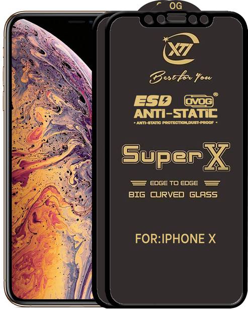 ANILUQ Edge To Edge Tempered Glass for Apple iPhone X