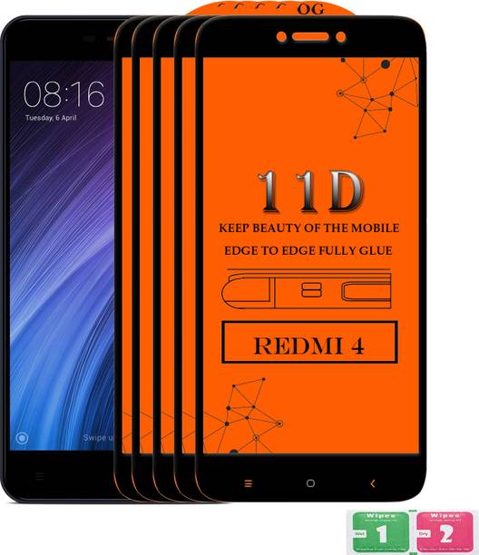 ANILUQ Edge To Edge Tempered Glass for Mi Redmi 4