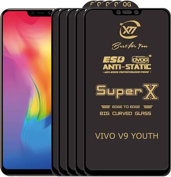 ANILUQ Edge To Edge Tempered Glass for Vivo V9 Youth