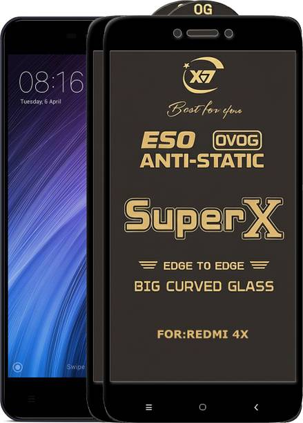 ANILUQ Edge To Edge Tempered Glass for Mi Redmi 4X