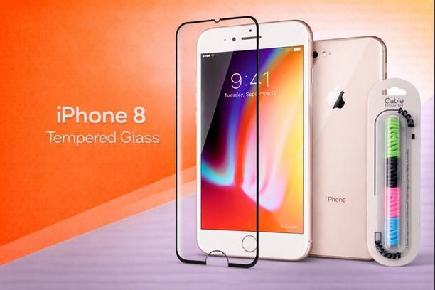 ANCAUG Edge To Edge Tempered Glass for Apple iPhone 8