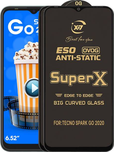 ANILUQ Edge To Edge Tempered Glass for TECNO SPARK GO 2020