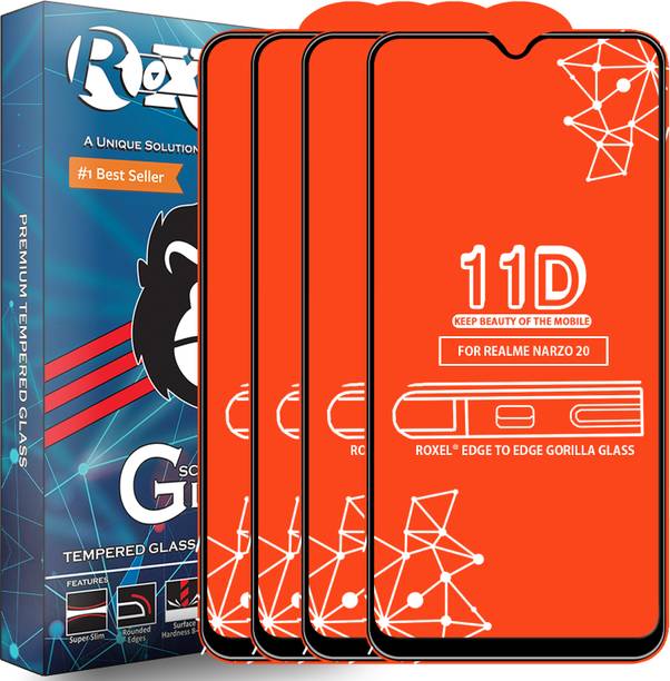 Roxel Edge To Edge Tempered Glass for Realme Narzo 20