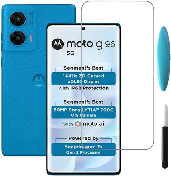 mFoniscie Edge To Edge Tempered Glass for Motorola G96 ...