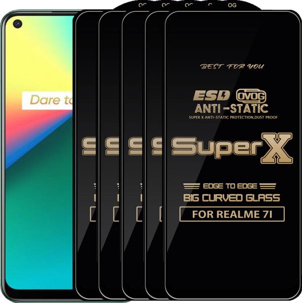 Qyist Edge To Edge Tempered Glass for REALME 7I