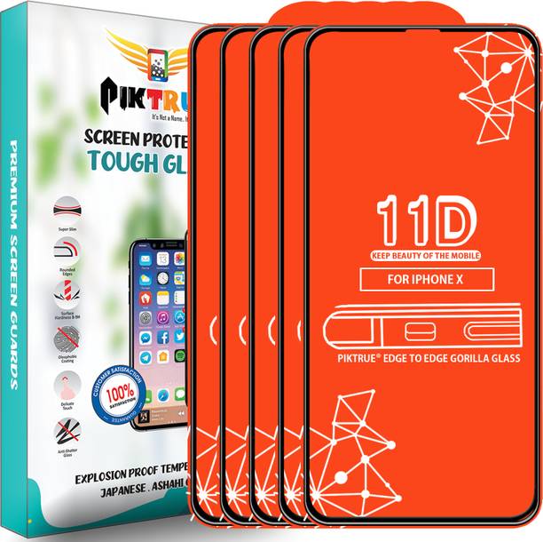 PikTrue Edge To Edge Tempered Glass for Apple iPhone X