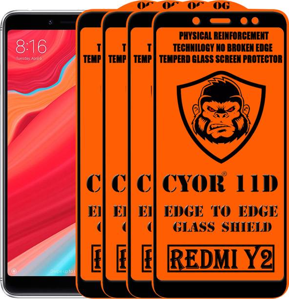 CYOR Edge To Edge Tempered Glass for Mi Redmi Y2