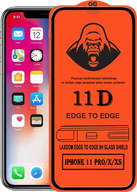 Laxdom Edge To Edge Tempered Glass for Apple iPhone XS