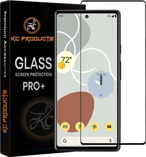 KC PRODUCTS Edge To Edge Tempered Glass for Google Pixel 7A (6.1 Inch), 5g with Easy Self Installation Kit