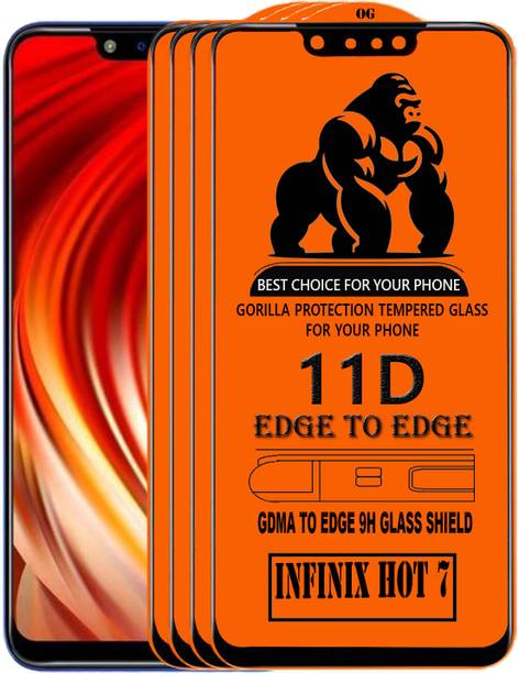 GDMA Edge To Edge Tempered Glass for Infinix Hot 7