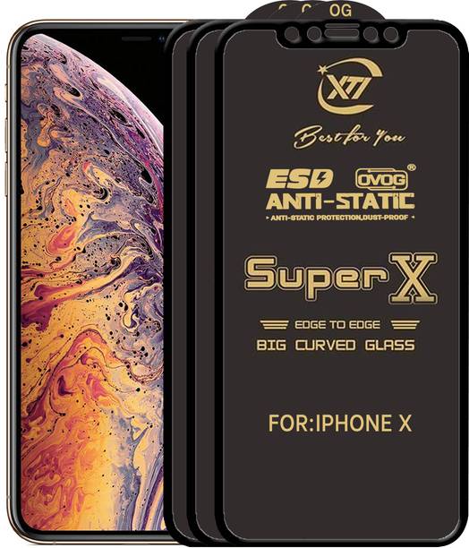 ANILUQ Edge To Edge Tempered Glass for Apple iPhone X