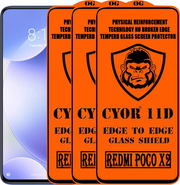 CYOR Edge To Edge Tempered Glass for REDMI POCO X2