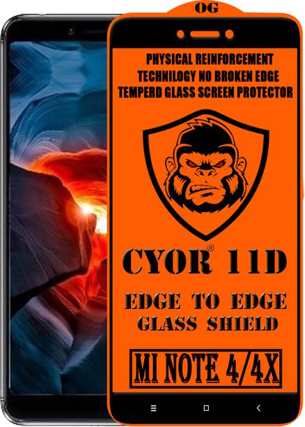 CYOR Edge To Edge Tempered Glass for Mi Redmi Note 4