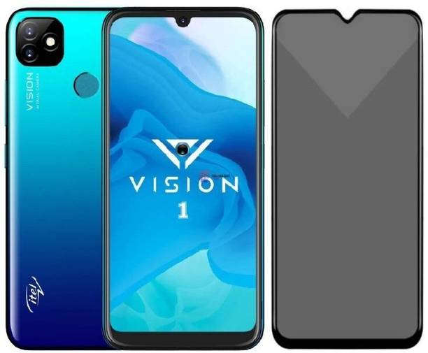 Obstinate Edge To Edge Tempered Glass for Itel Vision 1, DelhiGear Glass, Privacy Screen Protector, Privacy Tempered Glass, Screen Guard, Mobile Glass