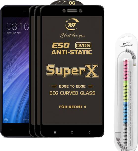 CYOR Edge To Edge Tempered Glass for Mi Redmi 4