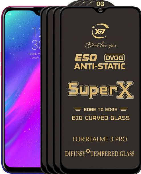 Difussy Edge To Edge Tempered Glass for REALME 3 PRO