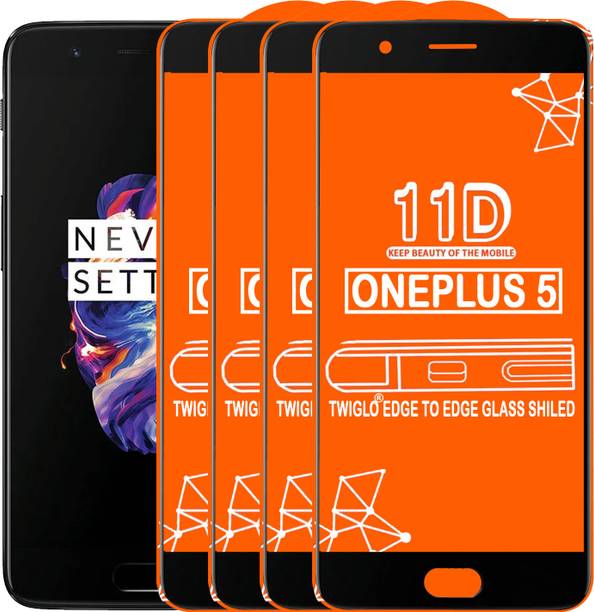 TWIGLO Edge To Edge Tempered Glass for OnePlus 5