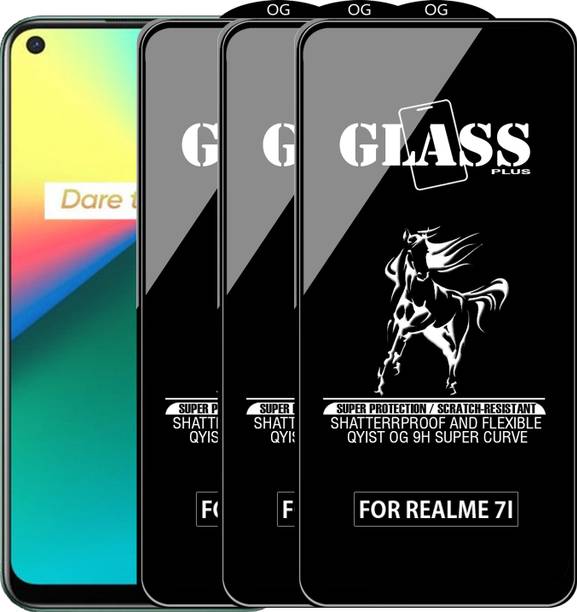 Qyist Edge To Edge Tempered Glass for REALME 7I