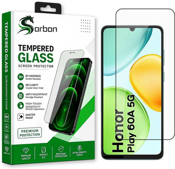 ARBAN Edge To Edge Tempered Glass for Honor Play 60A 5G 6.75 FRONT | 9H Hardness | HD Clarity | Anti-Fingerprint | High Touch Sensitivity | Premium Screen Protector Guard