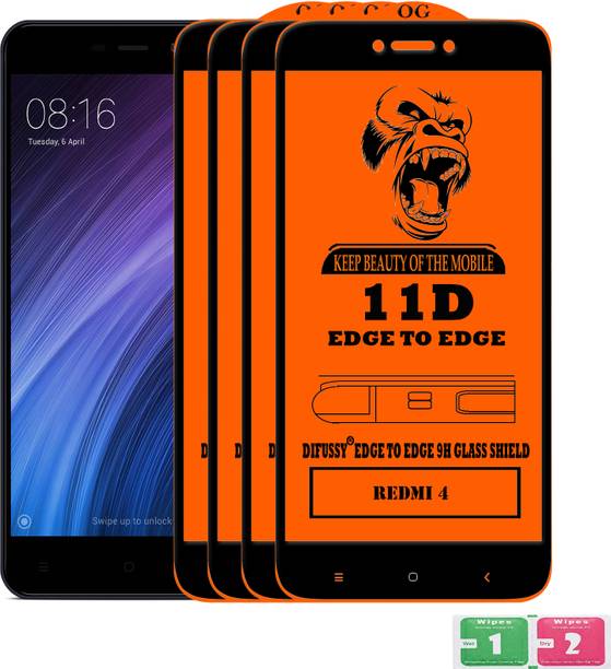 Difussy Edge To Edge Tempered Glass for Mi Redmi 4