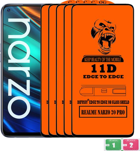Difussy Edge To Edge Tempered Glass for REALME NARZO 20 PRO