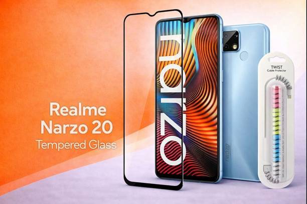 GDMA Edge To Edge Tempered Glass for Realme Narzo 20