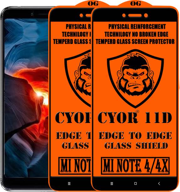 CYOR Edge To Edge Tempered Glass for Mi Redmi Note 4