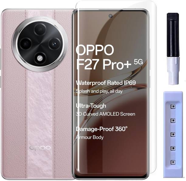 OneTech Edge To Edge Tempered Glass for Oppo F27 Pro 5G / F27 Pro+ Plus 5G 9H Hardness, UV Screen Protector