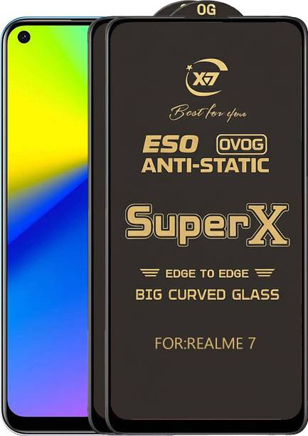 ANILUQ Edge To Edge Tempered Glass for REALME 7