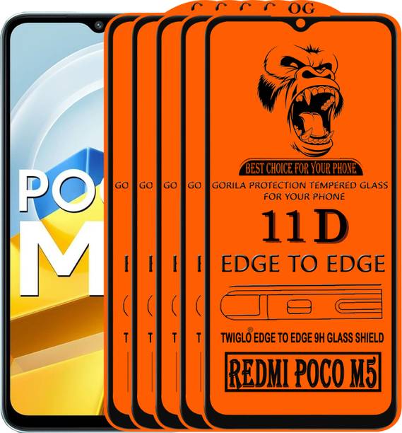 TWIGLO Edge To Edge Tempered Glass for REDMI POCO M5