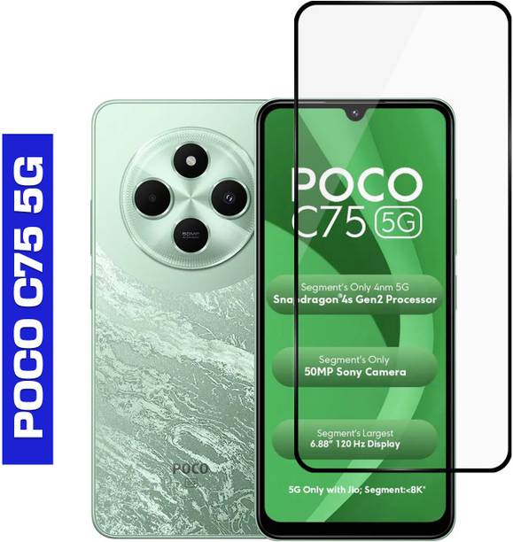 Gorilla Cases Edge To Edge Tempered Glass for POCO C75 5G, POCO C75 5G