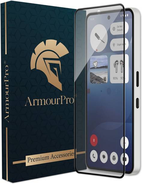 ArmourPro Edge To Edge Tempered Glass for Nothing Phone (3a), Nothing Phone (3a), Matte Protection