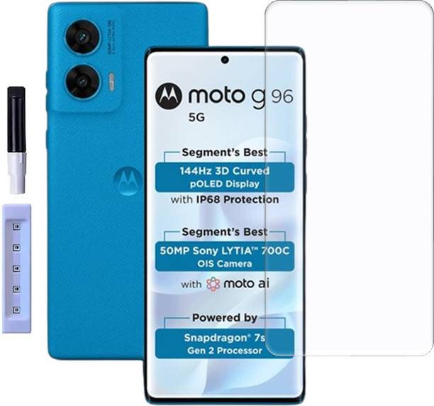 NEXZONE Edge To Edge Tempered Glass for Moto G96 5G, Mo...