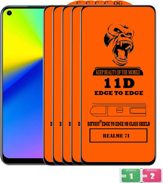 Difussy Edge To Edge Tempered Glass for REALME 7I