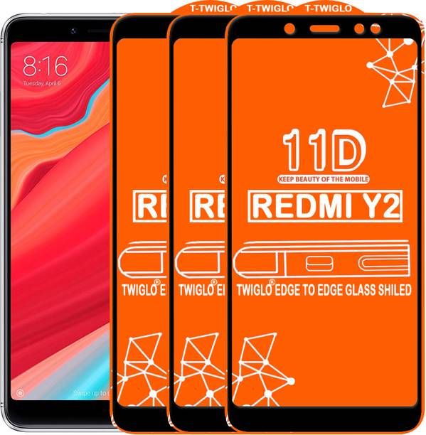 TWIGLO Edge To Edge Tempered Glass for Mi Redmi Y2