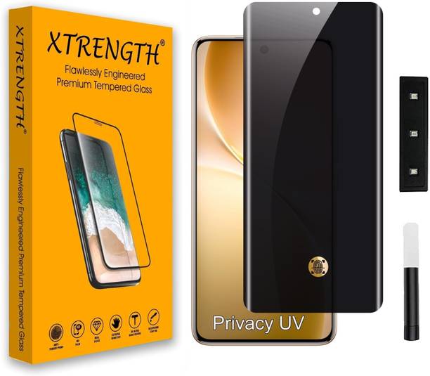 XTRENGTH Edge To Edge Tempered Glass for Motorola Edge 60 Pro 5G, Privacy / Anti-Spy UV Screen Protector, with Easy Installation Kit
