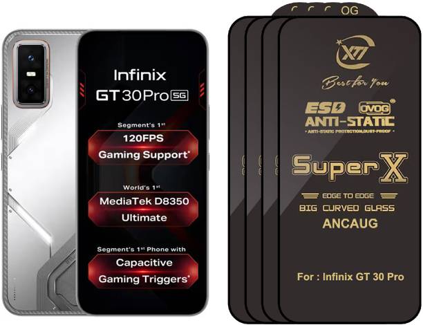 ANCAUG Edge To Edge Tempered Glass for Infinix GT 30 Pro