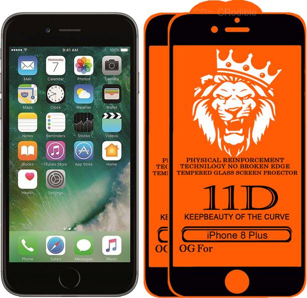 DeepzHub Edge To Edge Tempered Glass for Apple iPhone 8 Plus