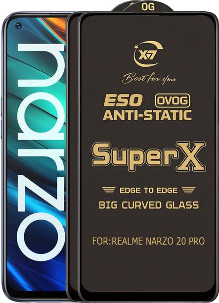 ANILUQ Edge To Edge Tempered Glass for REALME NARZO 20 PRO