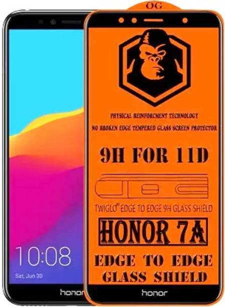 9H Edge To Edge Tempered Glass for Honor 7A (11D Full Glue Tempered Glass Edge to Edge Full Screen Coverage with Easy Installation Kit)