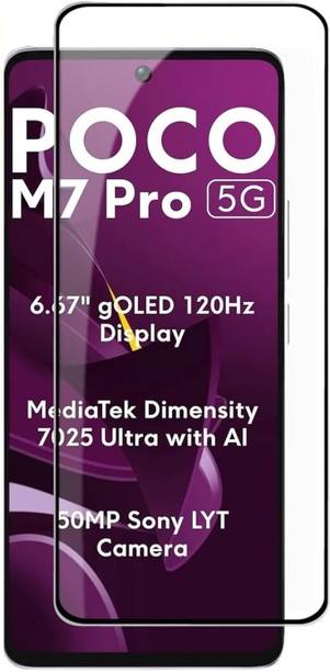 Gorilla Protection Edge To Edge Tempered Glass for Poco M7 Pro