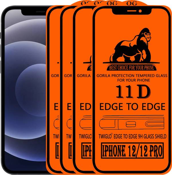 TWIGLO Edge To Edge Tempered Glass for apple IPHONE 12