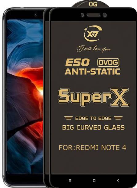 ANILUQ Edge To Edge Tempered Glass for Mi Redmi Note 4