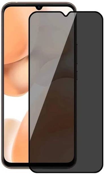 Casesily Edge To Edge Tempered Glass for Realme C15 Anti-Spy 5D Privacy Screen Protector