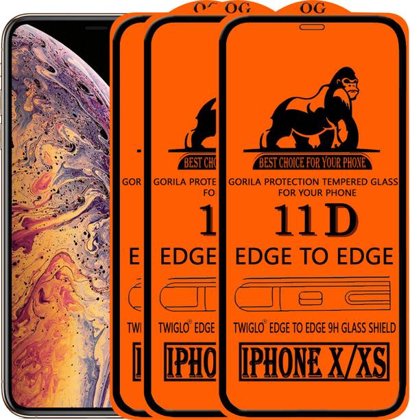 TWIGLO Edge To Edge Tempered Glass for Apple iPhone X