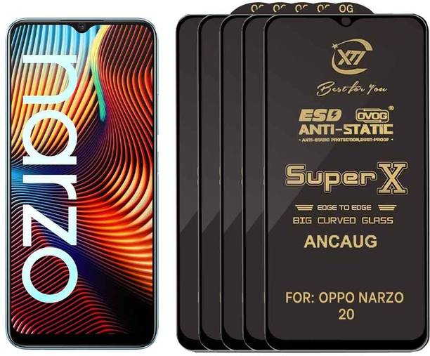 SuperX Edge To Edge Tempered Glass for OPPO NARZO 20