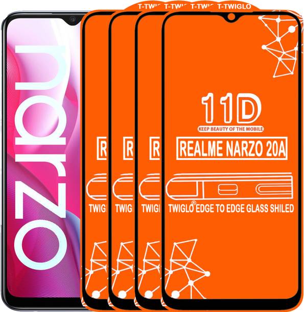 TWIGLO Edge To Edge Tempered Glass for REALME NARZO 20A